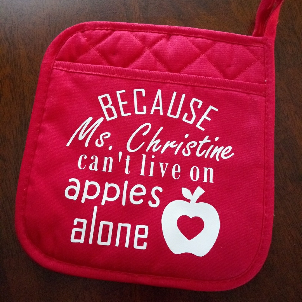 Personalized pot holders! Last day!!